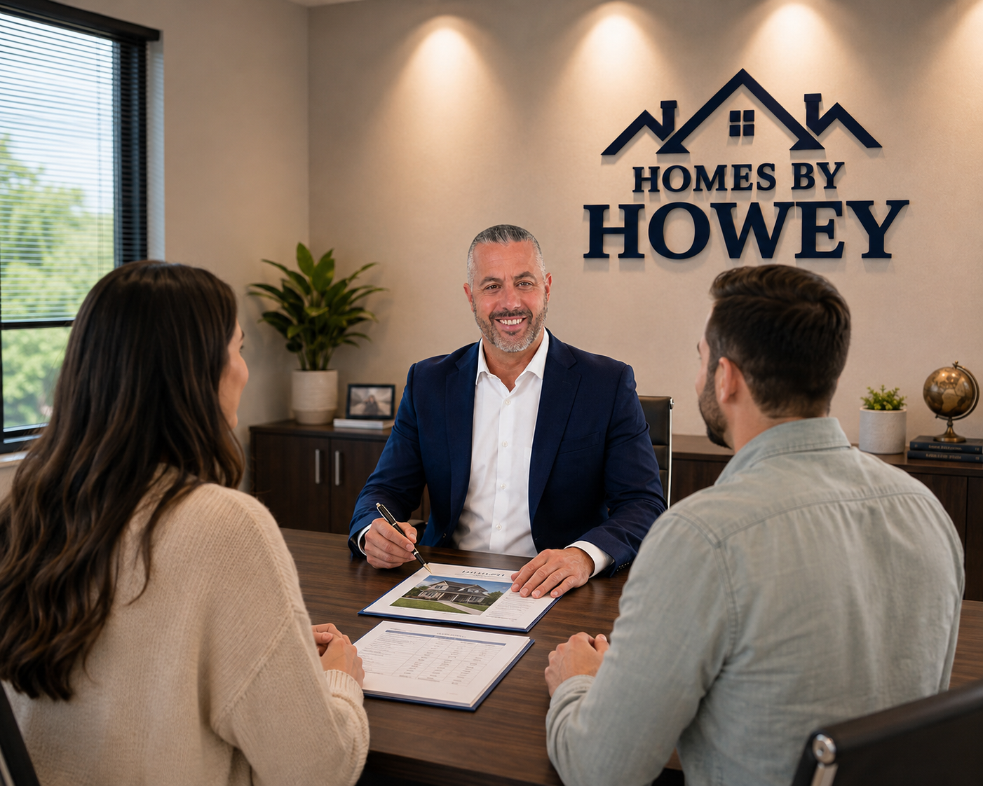 Homes By Howey — Steve Howey meeting with clients